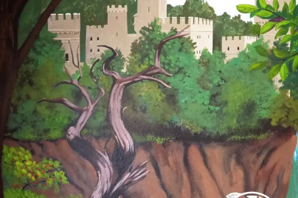 medieval child room wall art