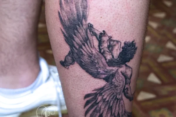 icarus falling tattoo