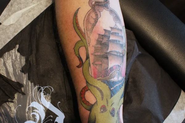 old school color tattoo