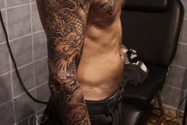 Japanese traditional sleeve tattoo