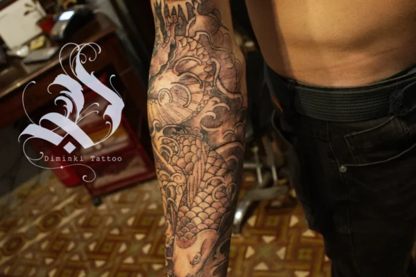 Japanese traditional sleeve tattoo