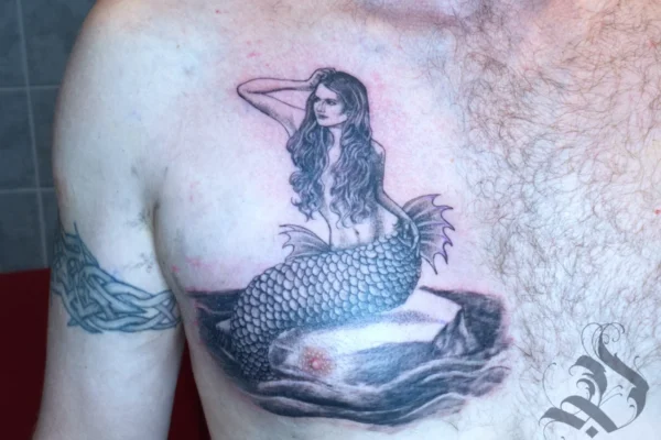 custom mermaid tattoo