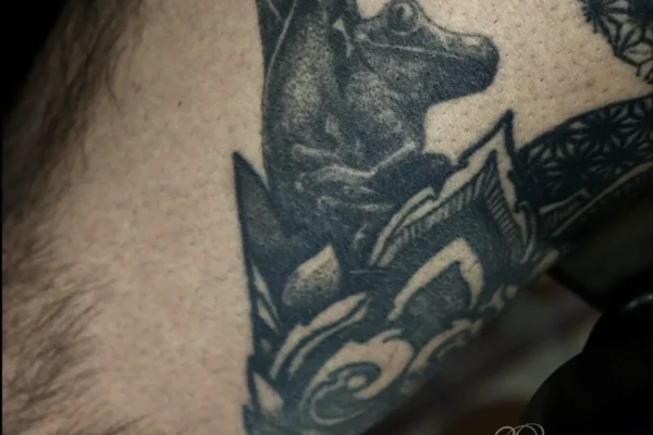 healed-leg-tattoo-frog