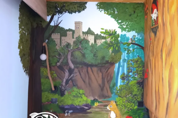 medieval child room wall art